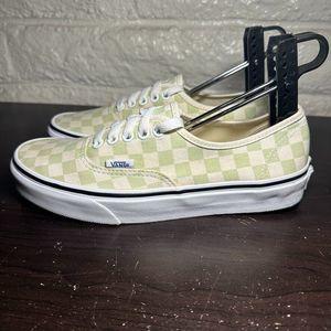 Vans Off The Wall Authentic Checkerboard Pastel Green Sneaker 507452 Womens Sz 8